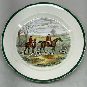 Spode England 10" Plate The Hunt The Huntsman 6 G76 J.F. Herring